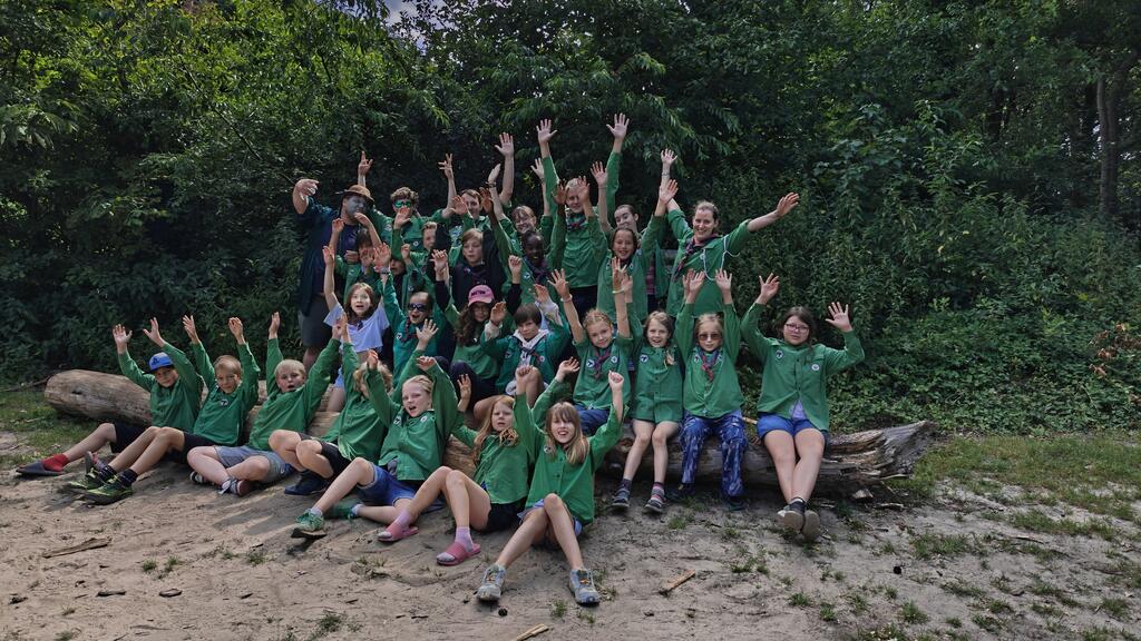 Zomerkamp groepsfoto welpen shantis 2026